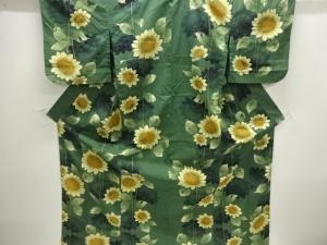 向日葵模様浴衣